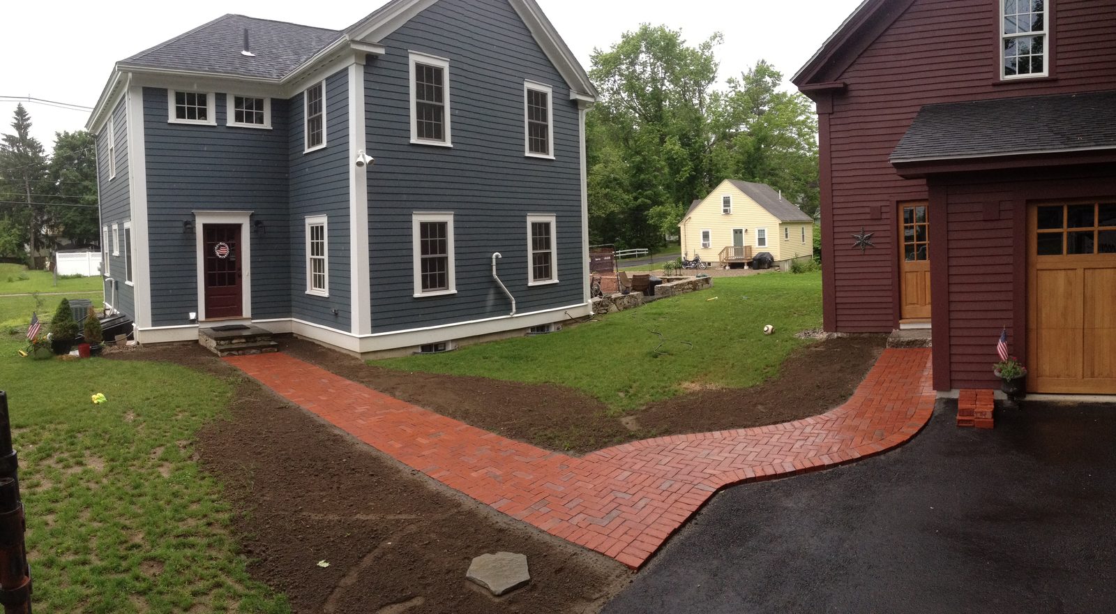 Natural Clay S&H Paver Walkway — Holliston, MA